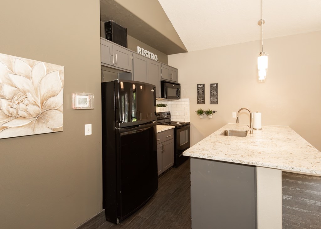 clubhouse kitchen at Clackamas Trails Apartments, OR 97222