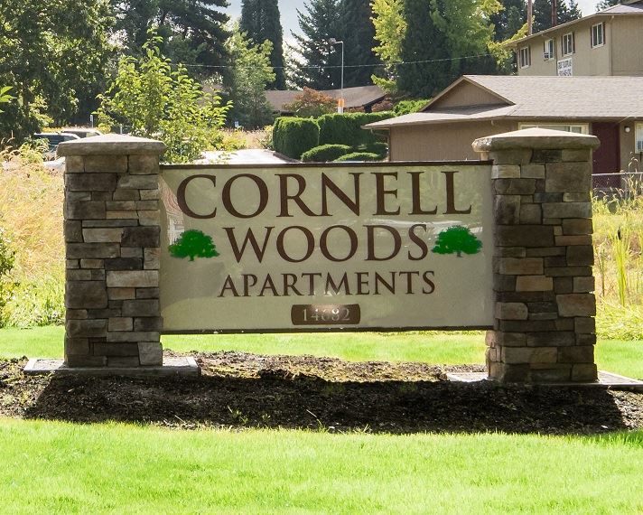 Cornell Woods Property Entry Monument Sign - Photo Gallery 1
