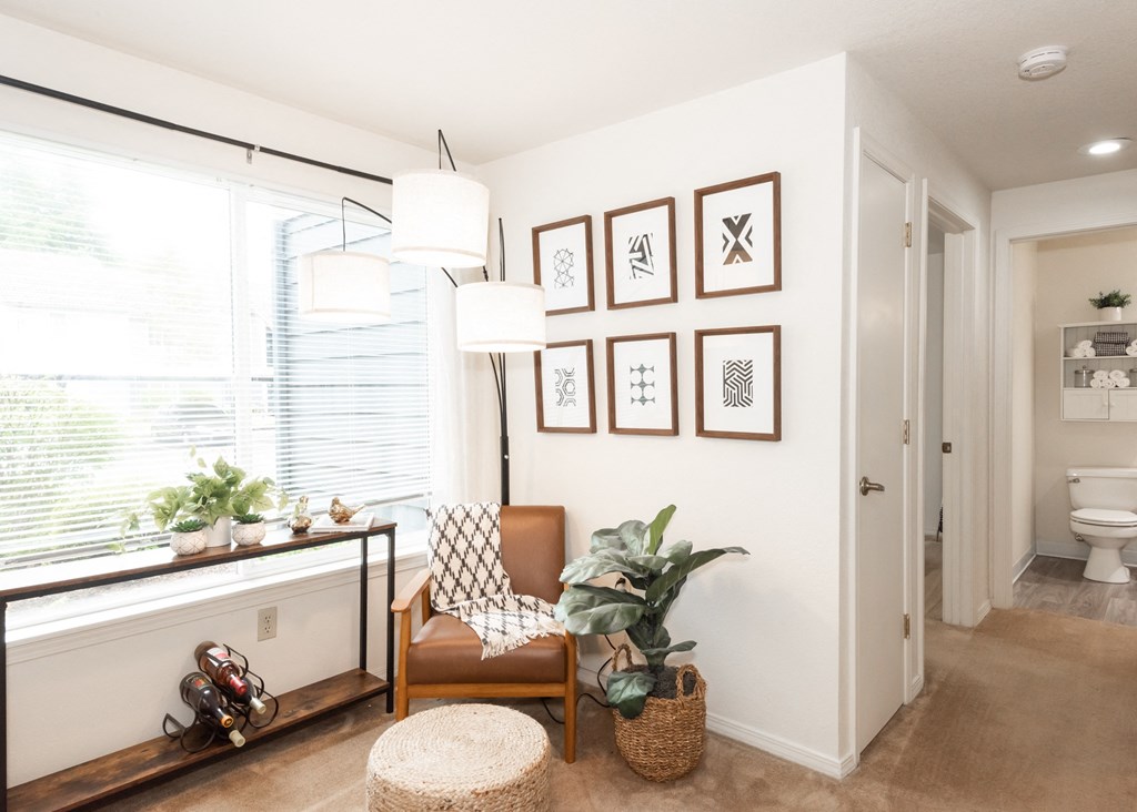 Creekside Village model entry nook