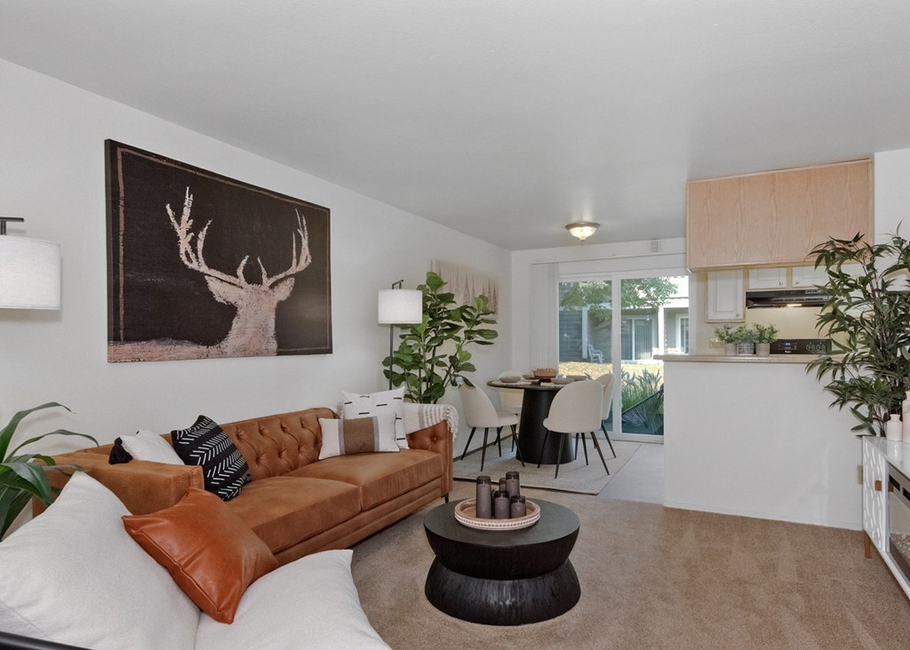 Crown Court model kitchen bar and dining room, Clackamas, OR, 97015