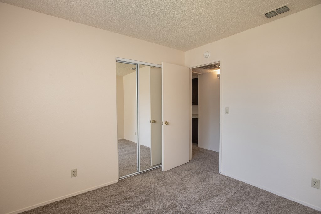 3x2 vacant third bedroom at Delta Pointe Apartments, Sacramento, CA