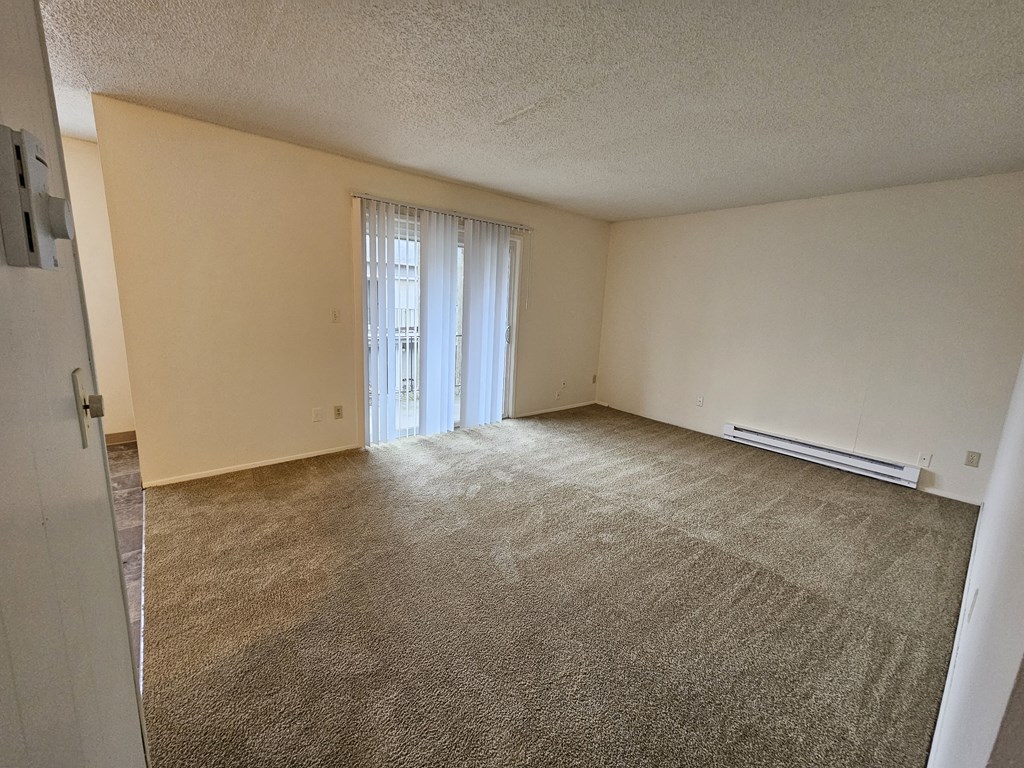 Francis Park vacant 2x1 living room and deck