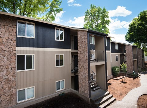 Building Entries at Cedar Lane and Garden Glen, Portland, OR, 97223