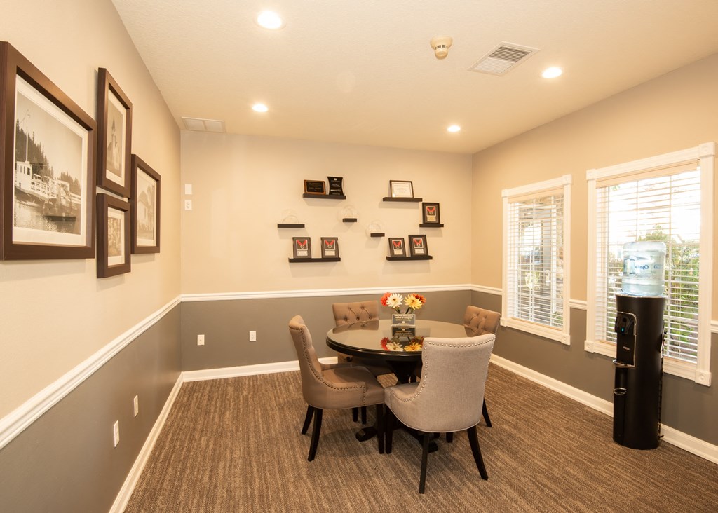 clubhouse conference room at Hathaway Court Apartments, Wilsonville, OR
