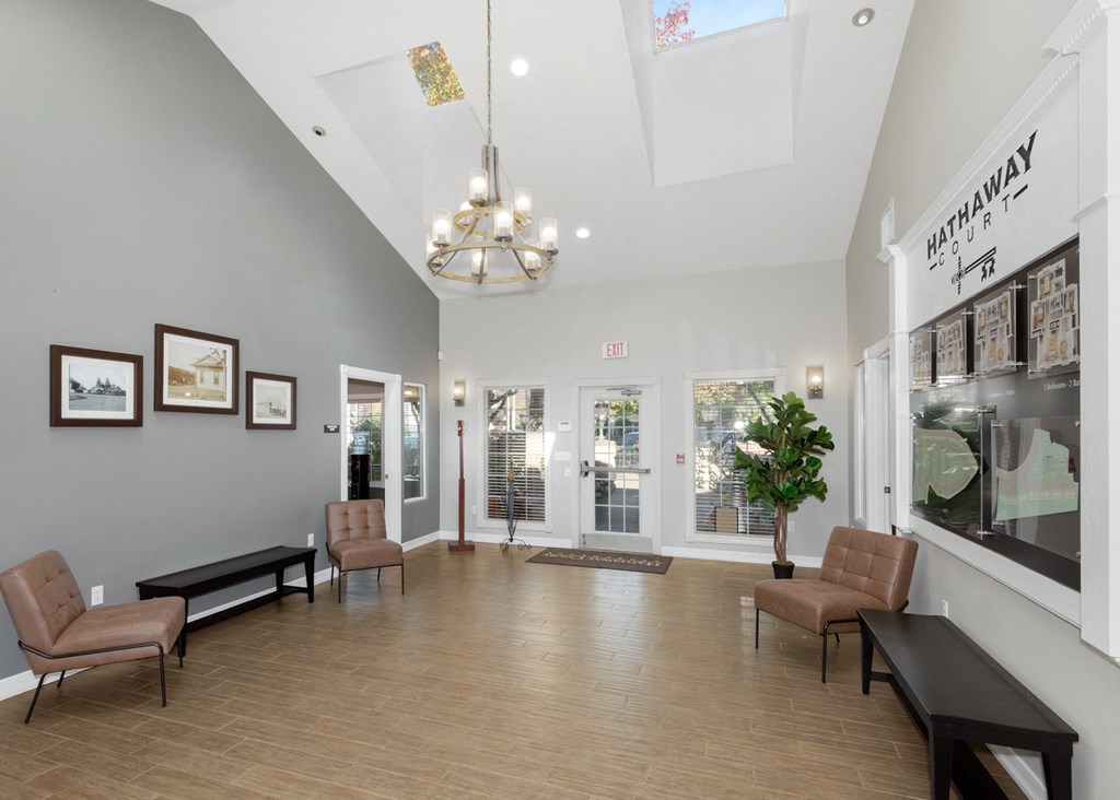 clubhouse entry at Hathaway Court Apartments, Wilsonville, Oregon 97070