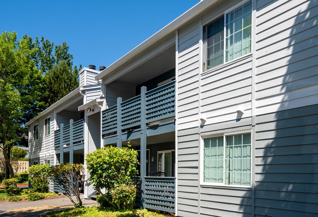 Hunt Club building exterior patios and decks