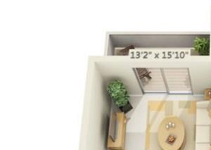 Kings Court Apartments 2x2 Floor Plan 881 Square Feet
