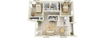 StMarysWoodsApartments_Beaverton_OR_2x2Floorplan