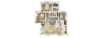 StMarysWoodsApartments_Beaverton_OR_3x2Floorplan