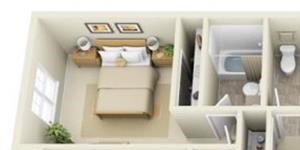 Stillwater Apartments 2x2 Floor Plan 1002 Square Feet