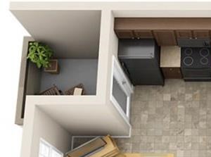 The Landing Apartments The Bay Studio 0x1 Floor Plan 483 Square Feet
