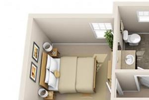 The Landing Apartments The Helm 2x1 Floor Plan 879 Square Feet