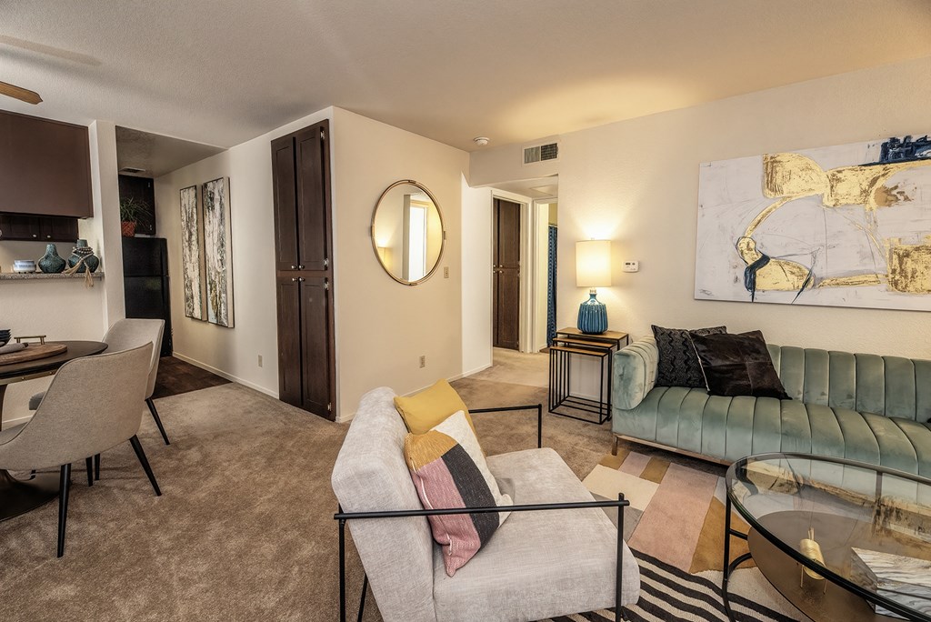 Pepperwood Model Apartment Furnished
 Living Room