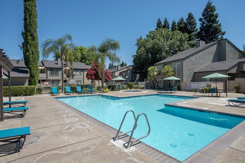 Side A swimming pool at River Pointe, Sacramento, California