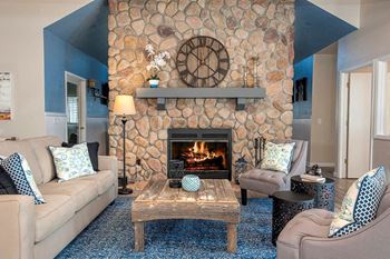 Rocklin Gold Clubhouse Seating Area & Fireplace