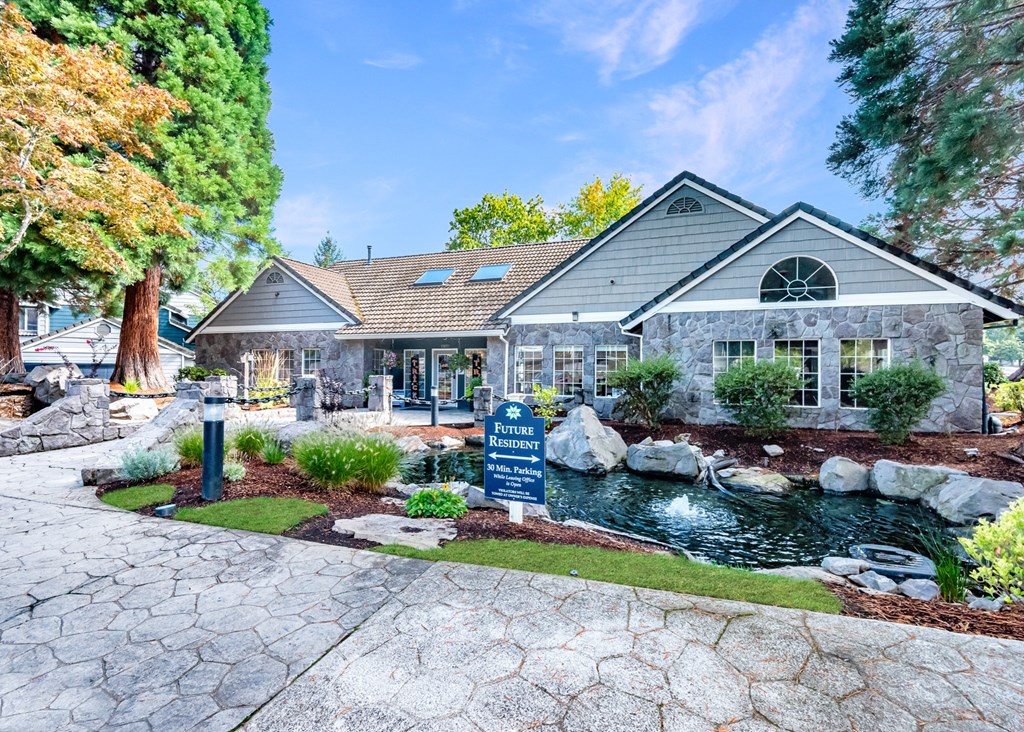 St. Marys Woods clubhouse exterior, Beaverton, OR, 97078