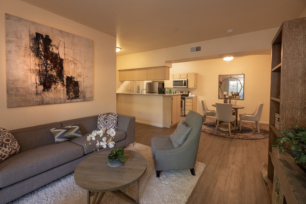 Stoneridge model 1 living room and dining room