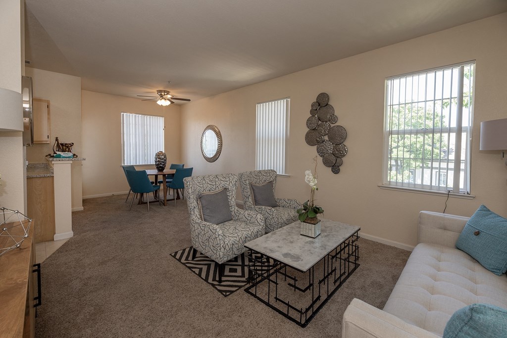 Stoneridge model 2 living room and dining room
