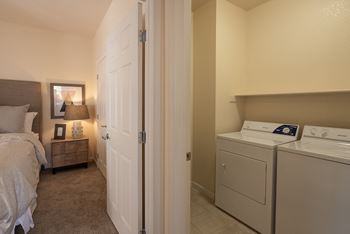 Stoneridge model 2 primary bedroom and laundry