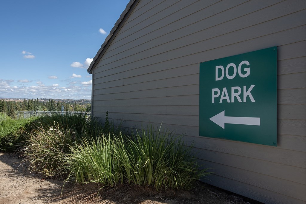 Dog park signage at Sunset Summit, Rocklin, CA 95765
