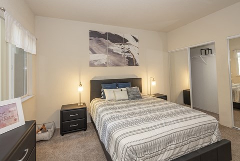 Sunset Summit Model Larger Bedroom