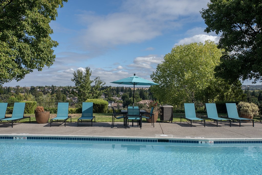 Swimming pool scenic view at Sunset Summit, Rocklin, CA 95765