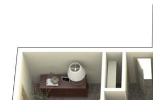 Chambers Creek Estates 1x1 Floor Plan 722 Square Feet