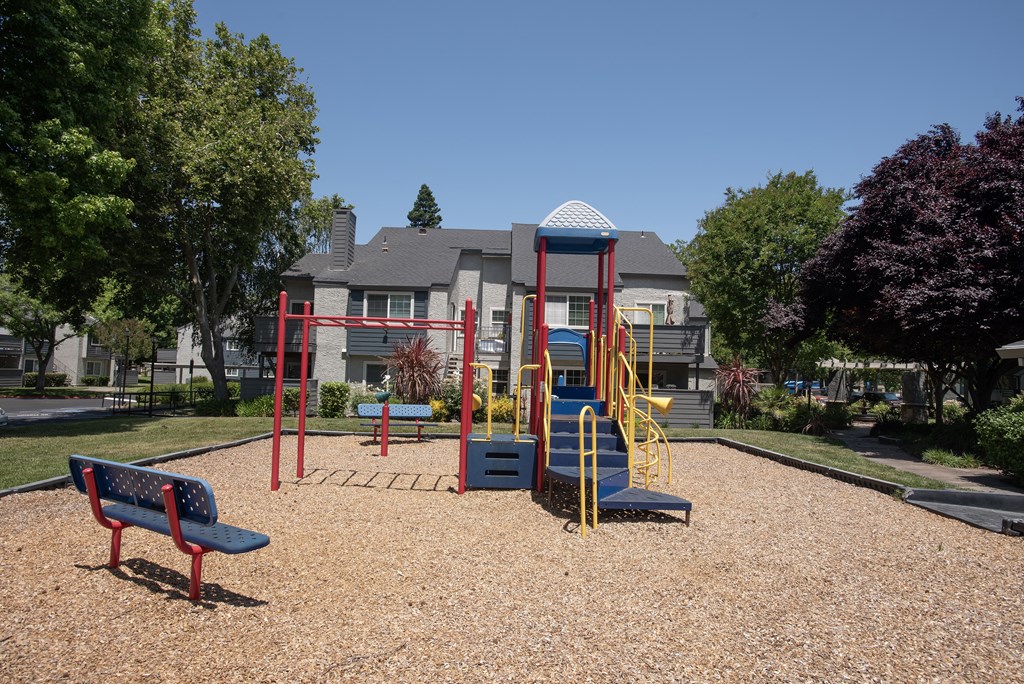 play structure at Woodbridge Apartments, Sacramento
