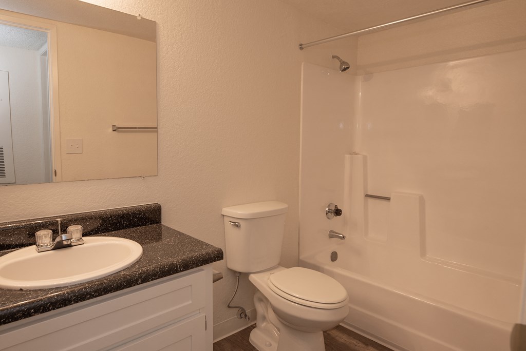 vacant 1x1 bathroom at Woodbridge Apartments, California