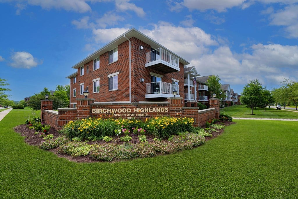an image of the brickwood highlands sign in front of the building