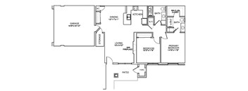 Aero Park Town Home First Floor floor plan