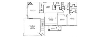Aero Park Town Home second floor floor plan