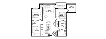 the plan of the upper level plan with