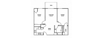 C1W & C2W - 2 Bedroom, 1 Bath (WHEDA)
