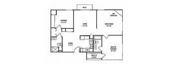 I1W - 2 Bedroom, 2 Bath with Great Room and Fireplace (WHEDA)