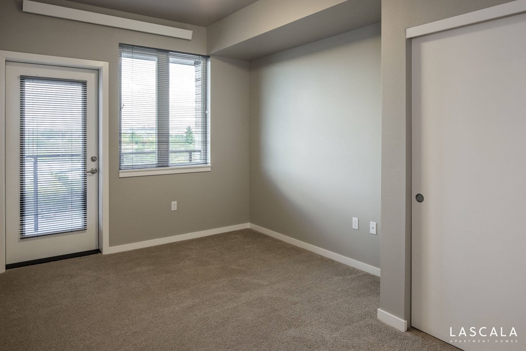 Bedroom at LaScala Apartments in Beaverton, Oregon