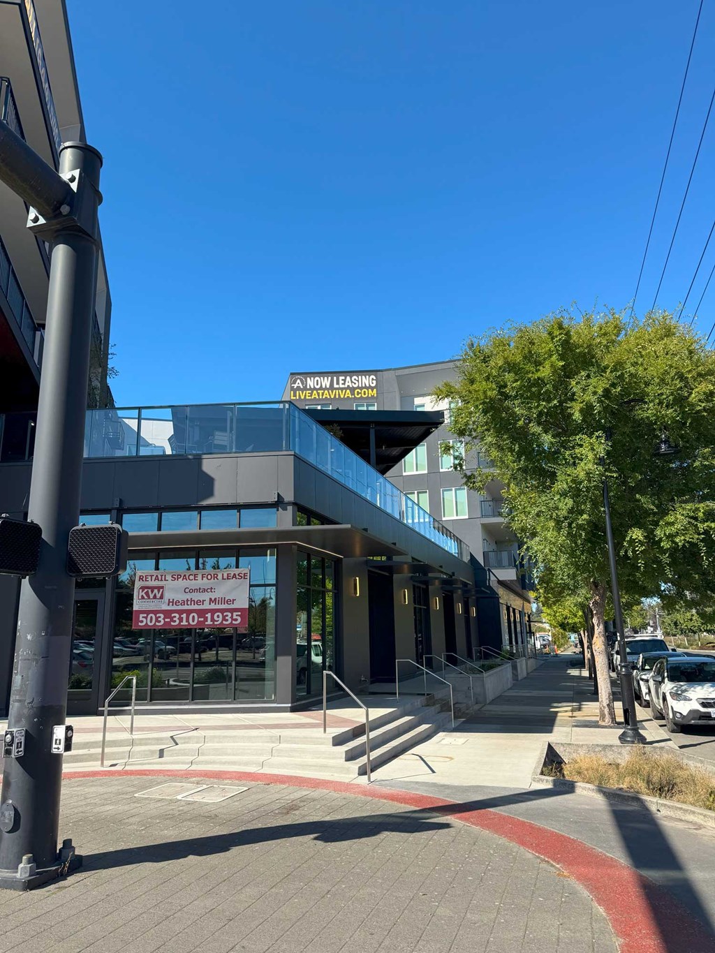 Retail businesses at AVIVA Apartments in Gresham Oregon