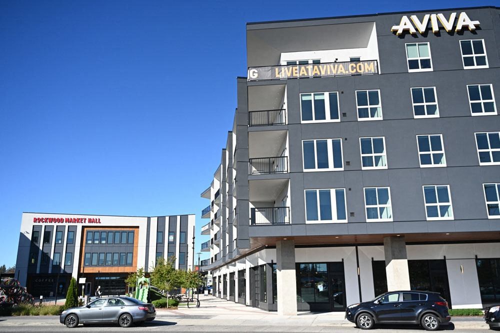 Rockwood market hall view at AVIVA Apartments in Gresham Oregon