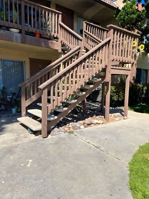 Mission Bell staircase.