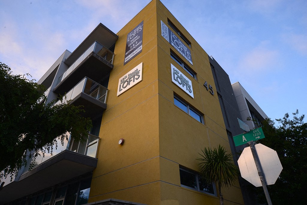 12th Street Lofts at the corner of A Avenue and 12 Street in National City, California.