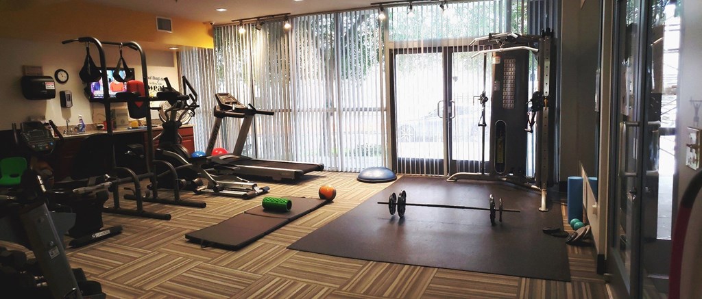 12th Street Lofts fitness center for a variety of work out routines.