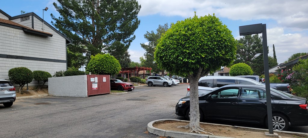 Parking area at Dove Ridge Apartments.