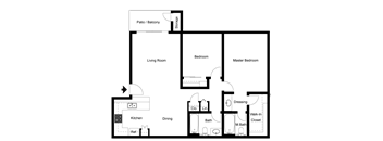 a floor plan of a house