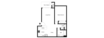 a floor plan of a house