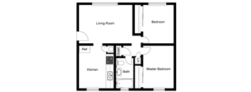 a floor plan of a house