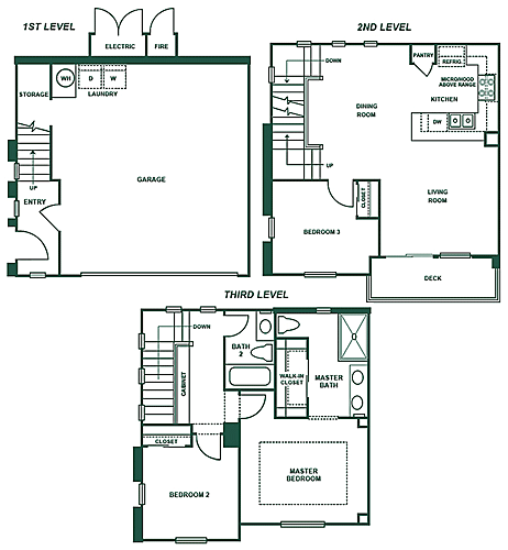the floor plan for the home shows the bedrooms, bathrooms and living room