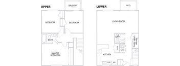 a floor plan of a bedroom apartment