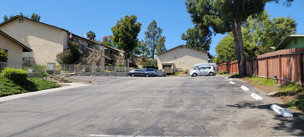Spacious off-street parking at Sierra Heights Apartments.