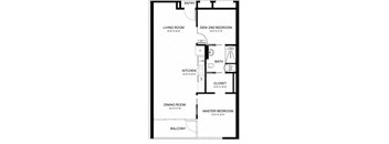 2 Bed 1 Bath