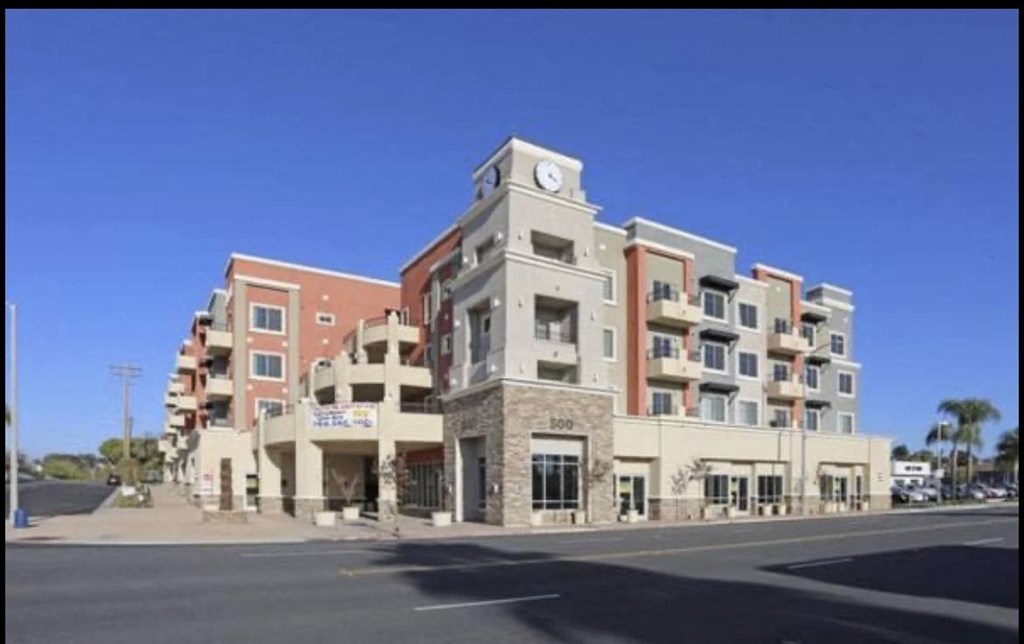 Street view of City Plaza Apartments in Escondido, California.